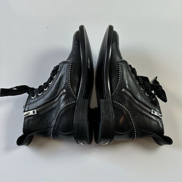 ZADIG & VOLTAIRE Laureen Roma Studs Leather Ankle Women Boot $448 New Sz 40 - Picture 6 of 9